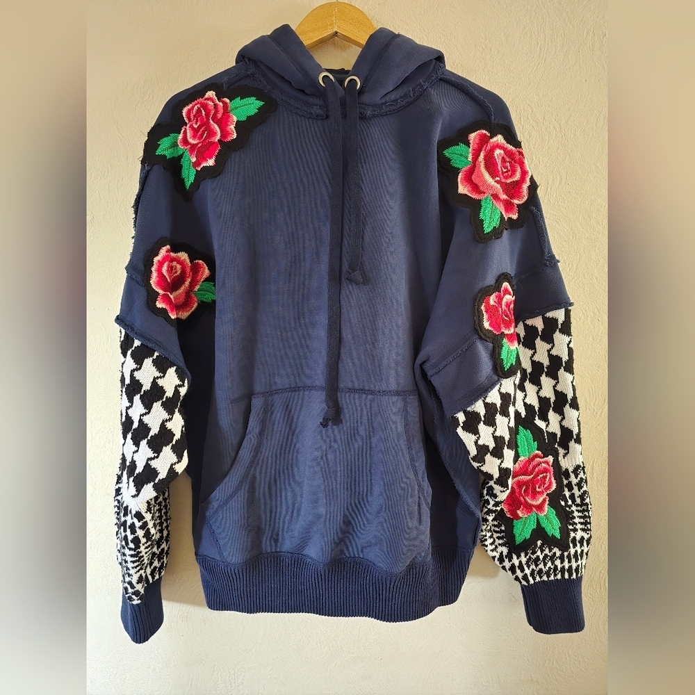 We The Free, Rose Funk Hoodie, Navy Combo, Size Small, MSRP$248 - Picture 4 of 9